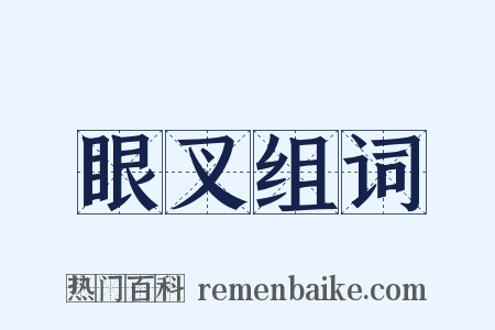 眼叉组词是什么意思的图片